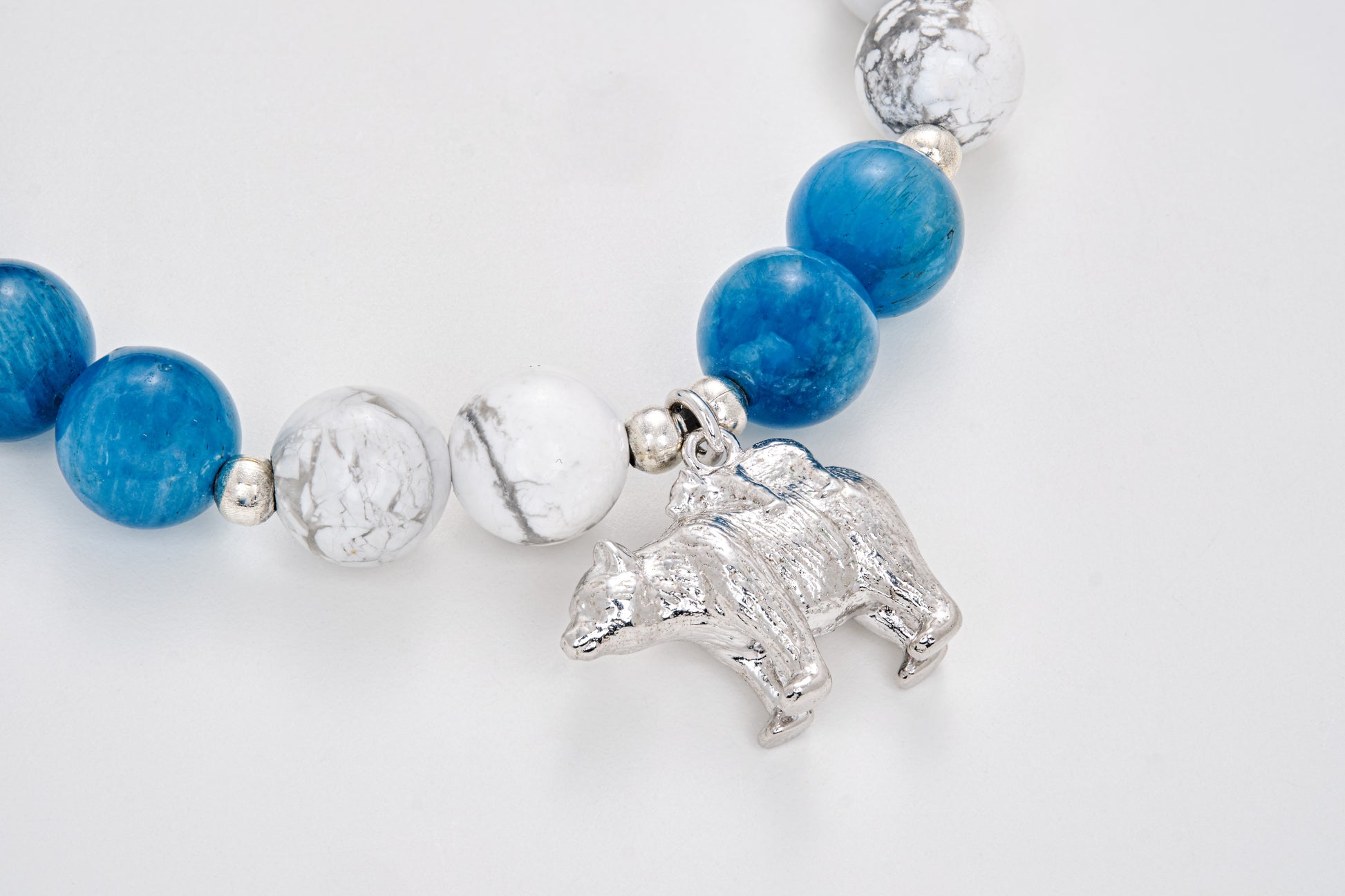 Close up shot of Mama bear charm