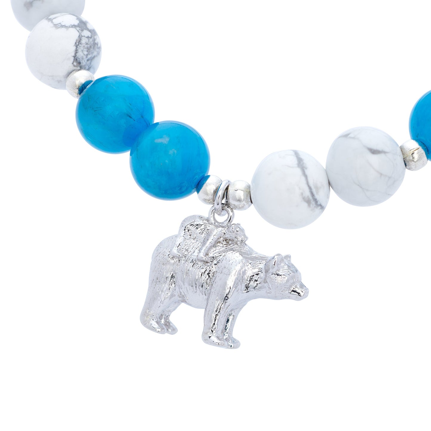 Close up shot of Mama Bear & baby bear charm.